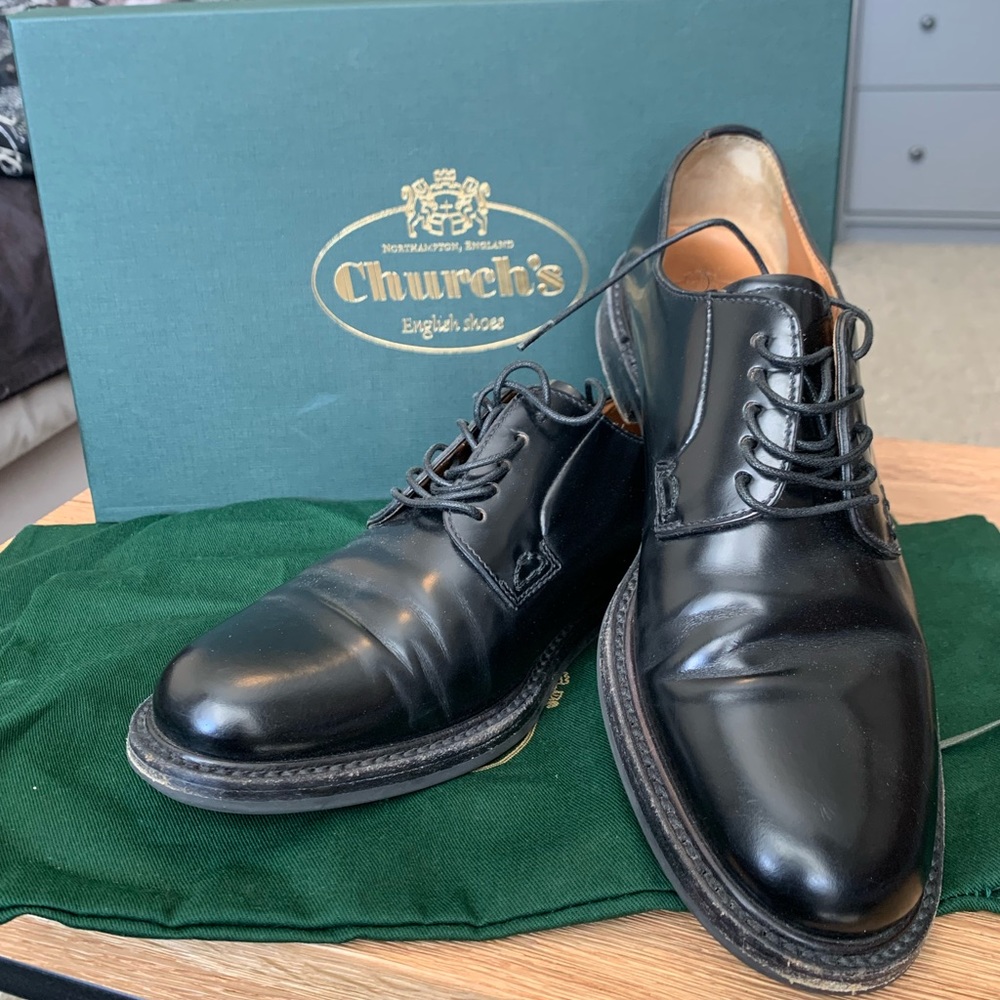 Church’s Shannon 2 Black Derby Shoes